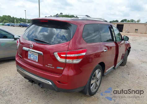 2014 Nissan Pathfinder Hybrid Platinum from USA, damaged, VIN 5N1CR2MM1EC636133